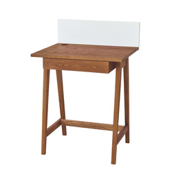 Bureau en frêne LUKA avec tiroir 65x50cm, teinté chêne