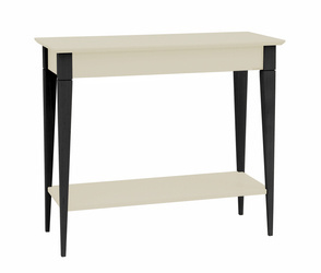 MIMO Console Table 85x35cm Black Legs Chalk White