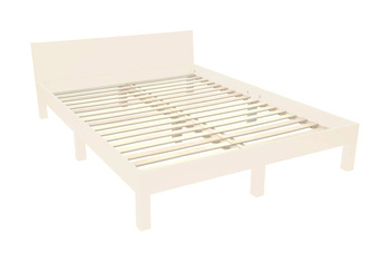 DABI Bed W 140cm x L 200cm Chalk White