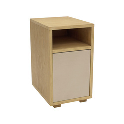 SLIM Bedside Table W 30cm x D 40cm Brown Beige