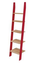 ASHME Ladder Shelf 45x35x180cm - Ashwood Shelves / Red