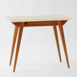 ENVELOPE Extentable Console Table 45x90cm Oak Chalk White