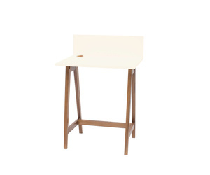 LUKA Writing Desk 65x50cm Oak Chalk White