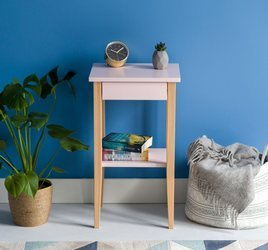 ENTLIK Bedside Table 40x35x70cm - Dusky Pink