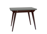 ENVELOPE Extendable Dining Table 90x65cm Concrete Grey Walnut
