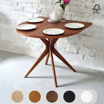 JUBI Halve Ovale Eettafel 90x90cm Eik