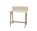 LUKA Writing Desk 85x50cm Oak Brown Beige